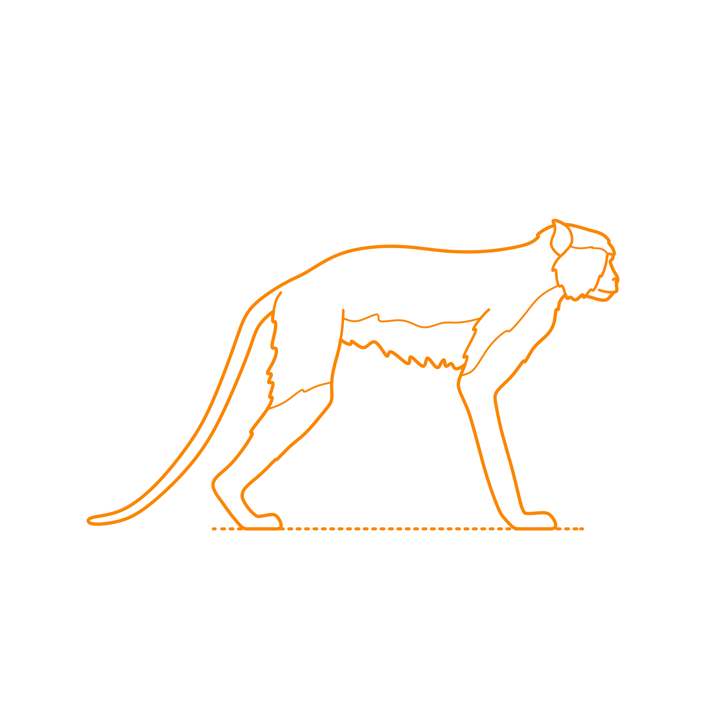 Animals Old World Monkeys Patas Monkey Sticker Outline Svg File Free Vectors